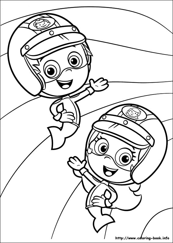 Plansa de colorat cu Bubble Guppies 45 45